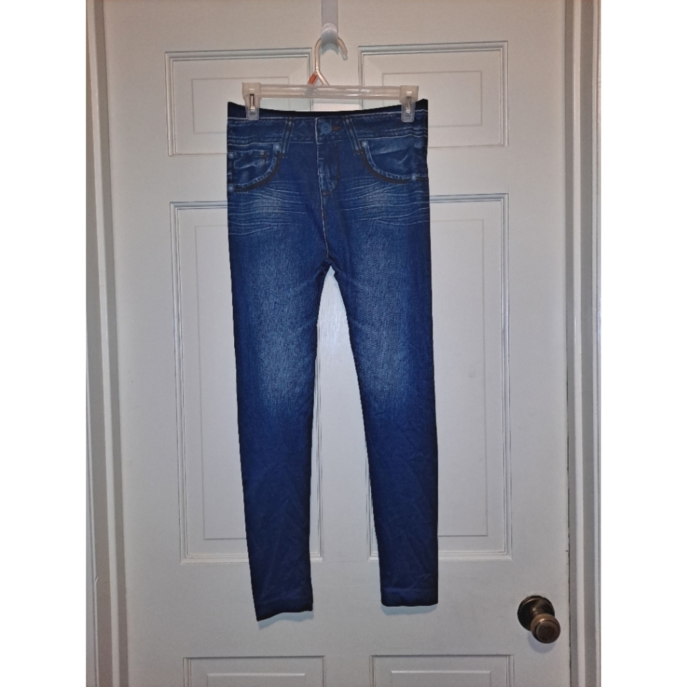 Women’s Jean leggings skinny Jeggings travel winter casual denim party holiday